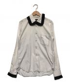 COMME des GARCONS HOMME PLUS（コムデギャルソンオムプリュス)）の古着「フリルデザインシャツ」｜ホワイト