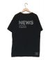Moncler Genius×Fragment Design (モンクレール×フラグメントデザイン) プリントTシャツ ブラック サイズ:L：14800円