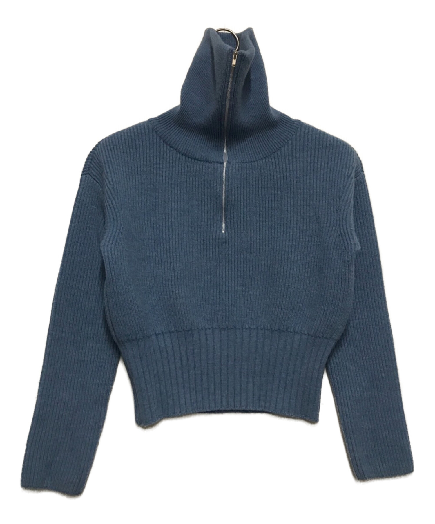 TELOPLAN (テーロプラン) Ito Collar Sweater/ハーフジップニット ブルー サイズ:F