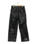 juha (ユハ) SYNTHETIC LEATHER TAPERED PANTS ブラック サイズ:3：9800円