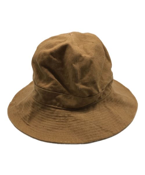 45R（フォーティーファイブアール）45R (フォーティーファイブアール) リネンダックの帽子 ベージュ サイズ:実寸サイズ参考の古着・服飾アイテム