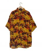 BALENCIAGAバレンシアガ）の古着「Parmtree Aloha Shirt」｜オレンジ