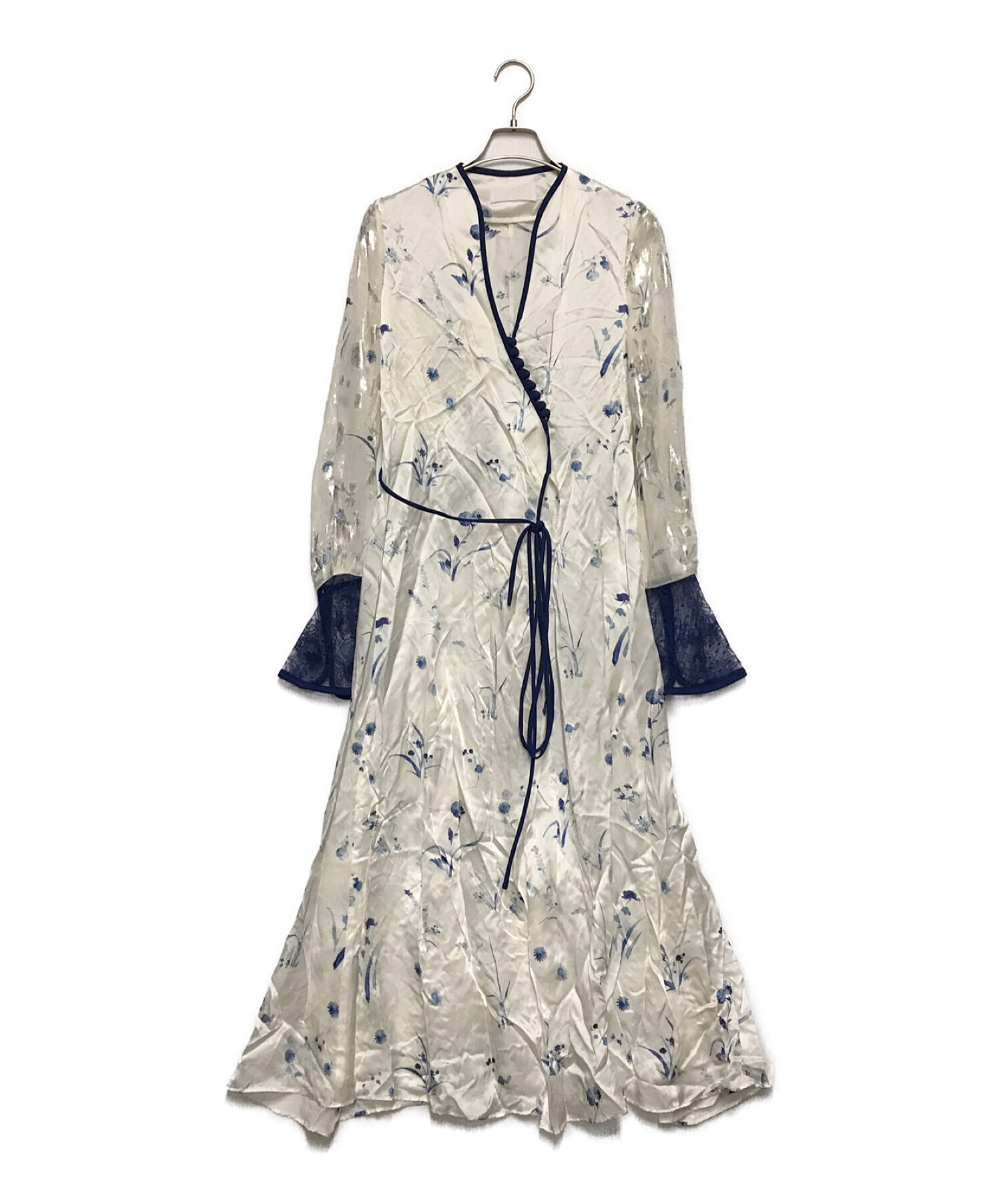 shigeさま専用出品】mame Silk Lame Print Dress transparencia3 