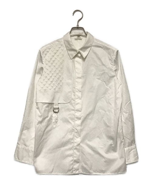 HERMES（エルメス）HERMES (エルメス) ガンフラップデザインシャツ ホワイト サイズ:Sの古着・服飾アイテム