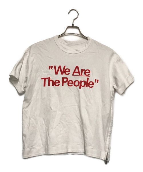 sacai（サカイ）sacai (サカイ) We Are The People T-shirt ホワイト サイズ:3の古着・服飾アイテム