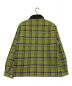 SUPREME (シュプリーム) faux fur collar flannel shirt グリーン サイズ:M：12800円