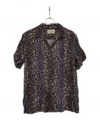 WACKO MARIAワコマリア）の古着「Leopard Hawaiian shirt」｜ブラウン×パープル