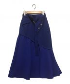 UNITED TOKYO（）の古着「カーブラインマーメイドスカート」｜ブルー