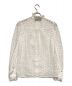 GUCCI (グッチ) ベルカフス フローラルレースハイネックシャツ ホワイト サイズ:38：49800円