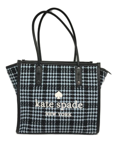 Kate Spade（ケイトスペード）Kate Spade (ケイトスペード) トートバッグ ブルー×ブラックの古着・服飾アイテム