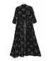 Mame Kurogouchi (マメクロゴウチ) PEDICEL JACQUARD DRESS ブラック×パープル サイズ:1：37000円