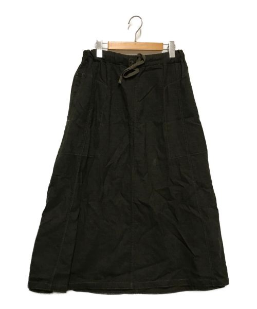45R（フォーティーファイブアール）45R (フォーティーファイブアール) ウールサージのテントスカート カーキ サイズ:なしの古着・服飾アイテム