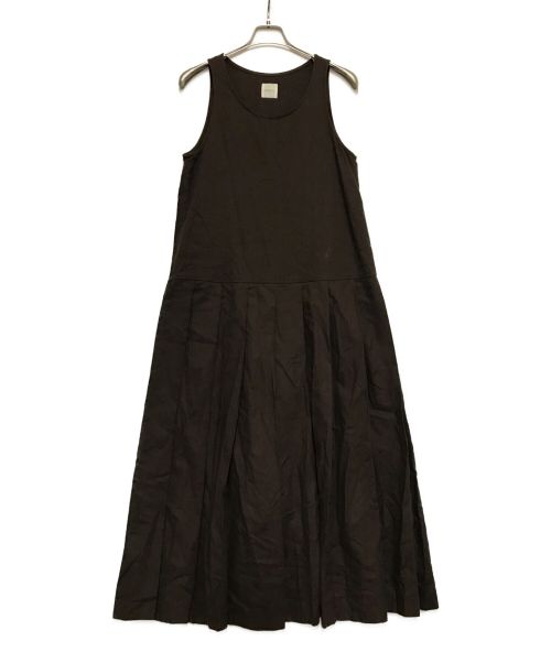 jonnlynx（ジョンリンクス）jonnlynx (ジョンリンクス) cotton linen dress ブラウン サイズ:Mの古着・服飾アイテム