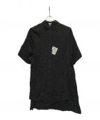 LOEWEロエベ）の古着「ワンポイントロゴレーヨンシャツ」｜ブラック
