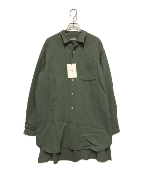RAKINES（ラキネス）RAKINES (ラキネス) Rigid washer tropical Long shirt グリーン サイズ:2の古着・服飾アイテム