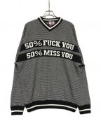 son of the cheese（サノバチーズ））の古着「50% V knit」｜ブラック