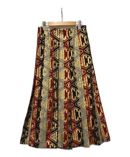 GUCCI（グッチ）GUCCI (グッチ) ウールジャガードロングスカート マルチカラー サイズ:40の古着・服飾アイテム