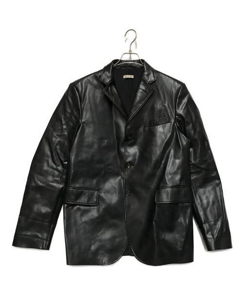 MARNI（マルニ）MARNI (マルニ) Fake Leather Jacket ブラック サイズ:48の古着・服飾アイテム