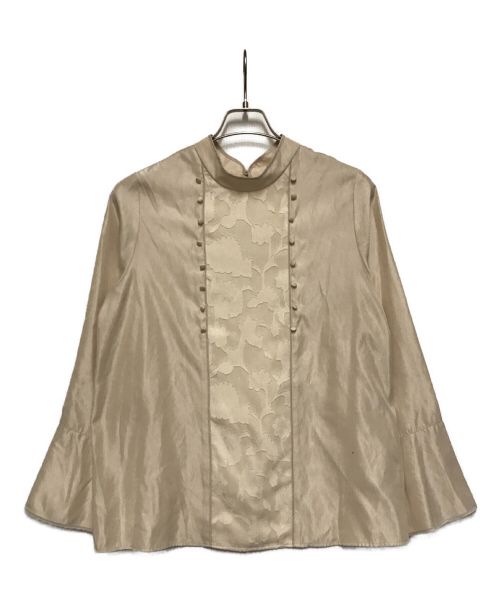 Ameri（アメリ）AMERI (アメリ) 2way button blouse ベージュ サイズ:FREEの古着・服飾アイテム