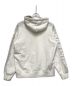 SUPREME (シュプリーム) サイドラインフーデッドスウェットシャツ ホワイト×グレー サイズ:S：18000円