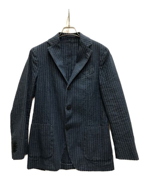LARDINI（ラルディーニ）LARDINI (ラルディーニ) 3Bデニムテーラードジャケット ネイビー サイズ:44の古着・服飾アイテム
