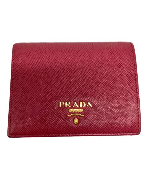 PRADA（プラダ）PRADA (プラダ) 2つ折り財布 ピンクの古着・服飾アイテム
