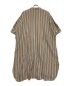 45R (フォーティーファイブアール) インドヘリンボンストライプのビッグシャツドレス ベージュ サイズ:free：25000円