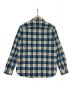 RRL (ダブルアールエル) リネンブレンドチェックワークシャツ ブルー サイズ:L：8800円