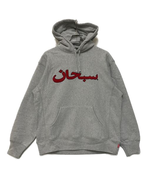 SUPREME（シュプリーム）SUPREME (シュプリーム) Arabic Logo Hooded Sweatshirt グレー サイズ:Ⅿの古着・服飾アイテム
