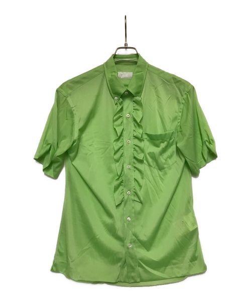 PRADA（プラダ）PRADA (プラダ) フリルシャツ グリーン サイズ:37の古着・服飾アイテム
