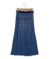 Mame Kurogouchi（マメクロゴウチ）の古着「Ribbed Knit Flare Skirt」｜ブルー