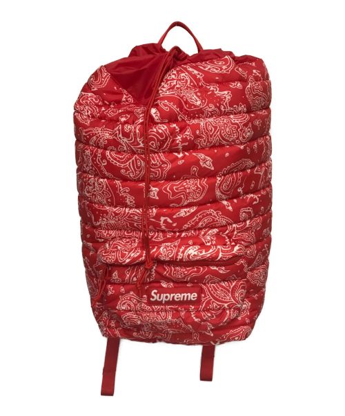 SUPREME（シュプリーム）SUPREME (シュプリーム) Puffer Backpack レッドの古着・服飾アイテム