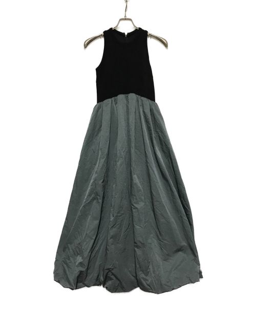 UN3D.（アンスリード）UN3D. (アンスリード) カットドッキングバルーンワンピース グリーン サイズ:Sの古着・服飾アイテム