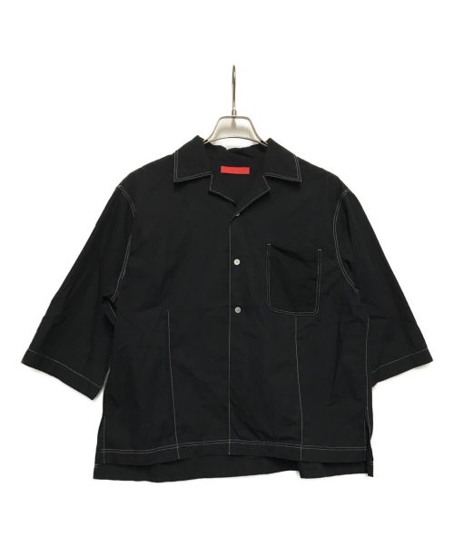 COMMISSION（コミッション）COMMISSION (コミッション) 半袖シャツ ブラック サイズ:6の古着・服飾アイテム