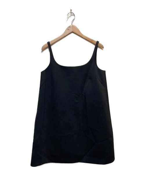 PRADA（プラダ）PRADA (プラダ) ウールキャミソールワンピース ブラック サイズ:40の古着・服飾アイテム