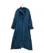 CITYSHOPシティショップ）の古着「FRILL COLLAR DRESS」｜ブルー
