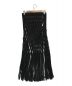 sacai（サカイ）の古着「Wool Melton Fringed Skirt」｜ブラック