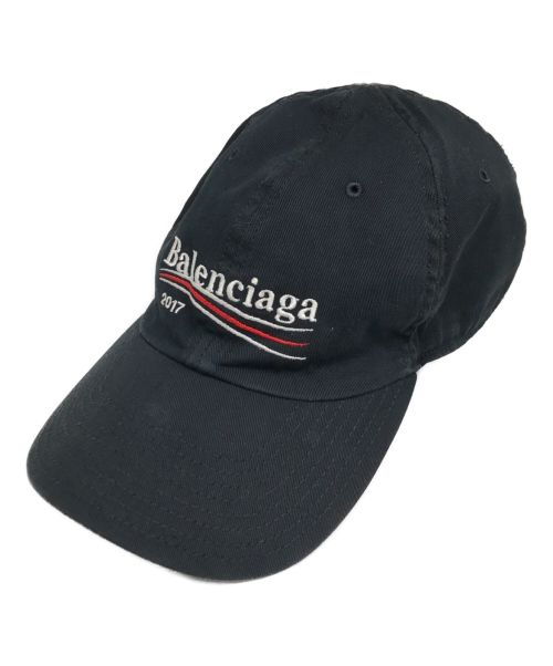 BALENCIAGA（バレンシアガ）BALENCIAGA (バレンシアガ) Campaign Logo Cap ブラック サイズ:Lの古着・服飾アイテム