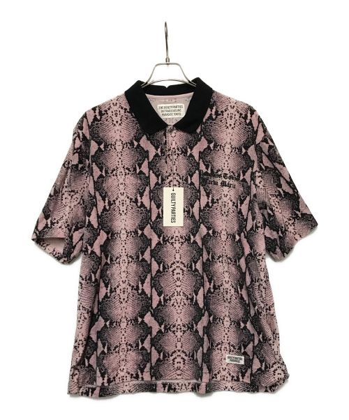 WACKO MARIA（ワコマリア）WACKO MARIA (ワコマリア) VELOUR POLO SHIRT S/S ピンク サイズ:Lの古着・服飾アイテム