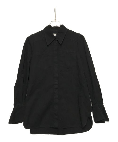Mame Kurogouchi（マメクロゴウチ）Mame Kurogouchi (マメクロゴウチ) Flared Sleeve Denim Shirt ブラック サイズ:2の古着・服飾アイテム