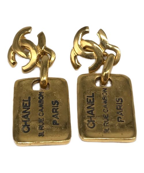 CHANEL（シャネル）CHANEL (シャネル) ゴールドプレートイヤリング ゴールドの古着・服飾アイテム