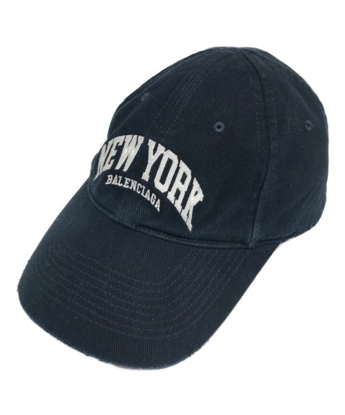 BALENCIAGA（バレンシアガ）BALENCIAGA (バレンシアガ) New York Logo Ctiy Cap ネイビー サイズ:Sの古着・服飾アイテム