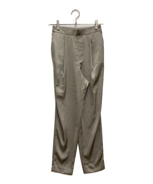 ENFOLD（エンフォルド）ENFOLD (エンフォルド) サテン ゴムジョッパーズ パンツ グリーン サイズ:36の古着・服飾アイテム