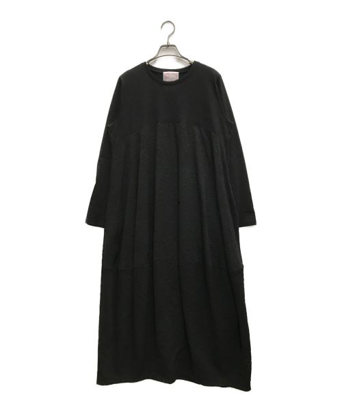 BEARDSLEY（ビアズリー）BEARDSLEY (ビアズリー) ジャカードマルワンピ ブラック サイズ:2の古着・服飾アイテム