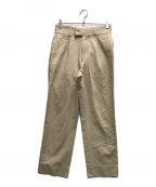 TTT MSWティー）の古着「Cotton Linen 1Tuck Pants」｜ベージュ