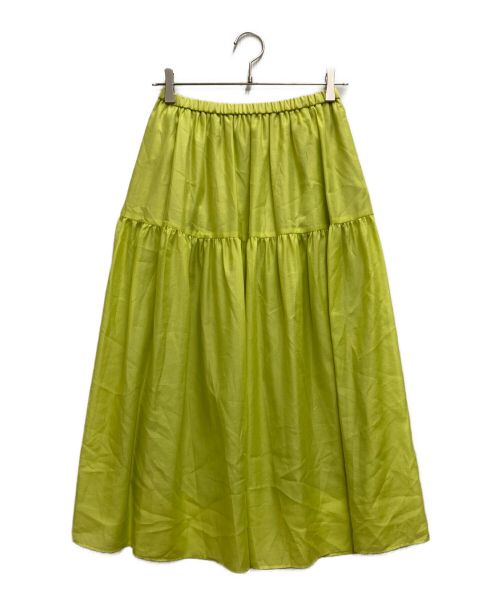 UNITED ARROWS（ユナイテッドアローズ）UNITED ARROWS (ユナイテッドアローズ) P ティアードスカート イエロー サイズ:38の古着・服飾アイテム