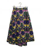 GRACE CONTINENTALグレースコンチネンタル ダイアグラム）の古着「オットマン刺繍スカート」｜ピンク