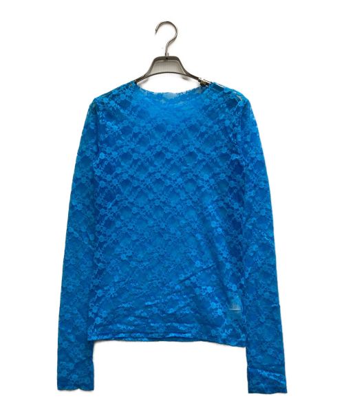 MAISON SPECIAL（メゾンスペシャル）MAISON SPECIAL (メゾンスペシャル) Lace Turtle Top ブルー サイズ:FREEの古着・服飾アイテム