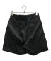 JOHN LAWRENCE SULLIVAN (ジョンローレンスサリバン) Cotton satin tuck shorts ブラック サイズ:44：12800円