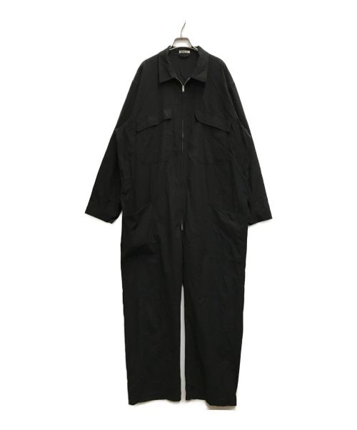 AURALEE（オーラリー）AURALEE (オーラリー) FINX HARD TWIST GABARDINE JUMPSUIT ブラック サイズ:SIZE 5の古着・服飾アイテム